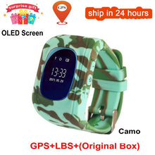 Load image into Gallery viewer, KGG Anti Lost Q50 OLED Child GPS Tracker SOS Smart Monitoring Positioning Phone Kids GPS Baby Watch Compatible IOS &amp; Android