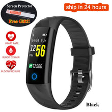 Load image into Gallery viewer, KGG S5 Heart Rate Smart Fitness Bracelet IP68 Waterproof Blood pressure oxygen Monitor Color Screen Activity Tracker Smart Band
