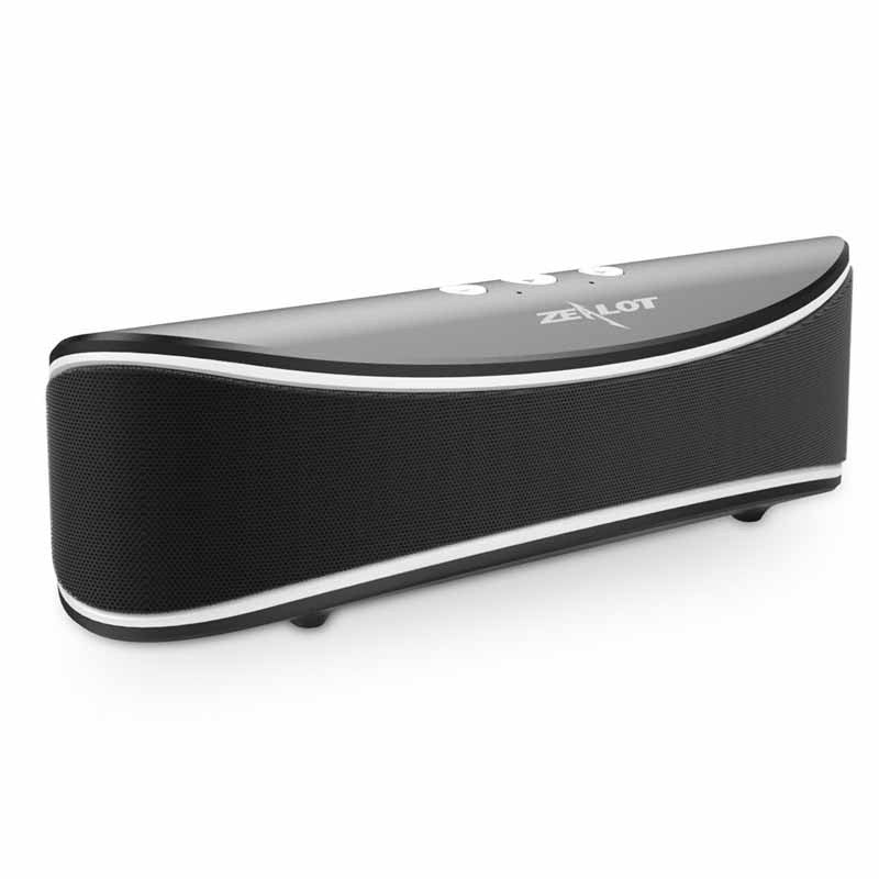 Bluetooth Speakers ZEALOT S2 Portable Wireless Speakers Desktop Computer Speakers with Enhanced Bass Build in   Microphone for Handfree Phone Call 3.5mm Audio Jack