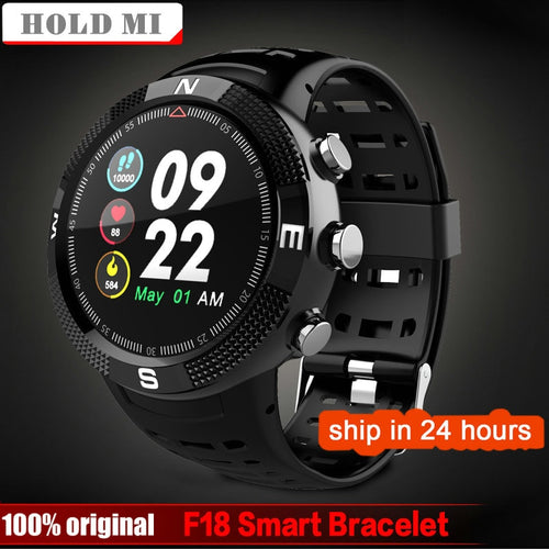 F18 Outdoor GPS Positioning Sports Smartwatch IP68 waterproof watch Call Message Reminder Heart Rate BT4.2 Smart Watch Women Men