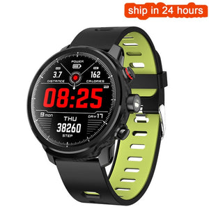 New L5 Smart Watch Men IP68 Waterproof Multiple Sports Mode Heart Rate Weather Forecast Bluetooth Smartwatch Standby 100 Days